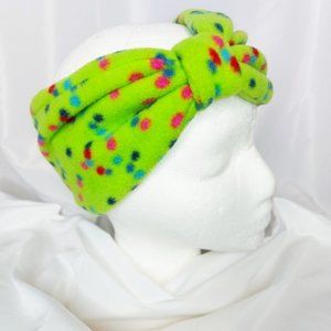 GREEN Handmade Fleece Headbands